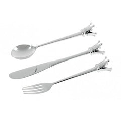 BamBam Knife, Fork and Spoon Silver Plated Set.
