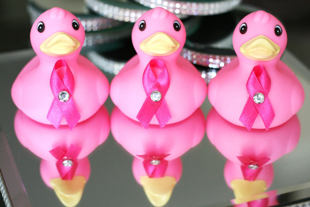 Duck Cancer Ribbon Fundraising Breast Cancer Awareness Duckies - Rubber Duckie - The Best ...