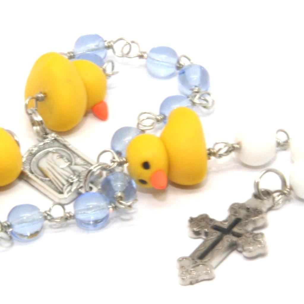 Duckie Rosary Beads One Decade